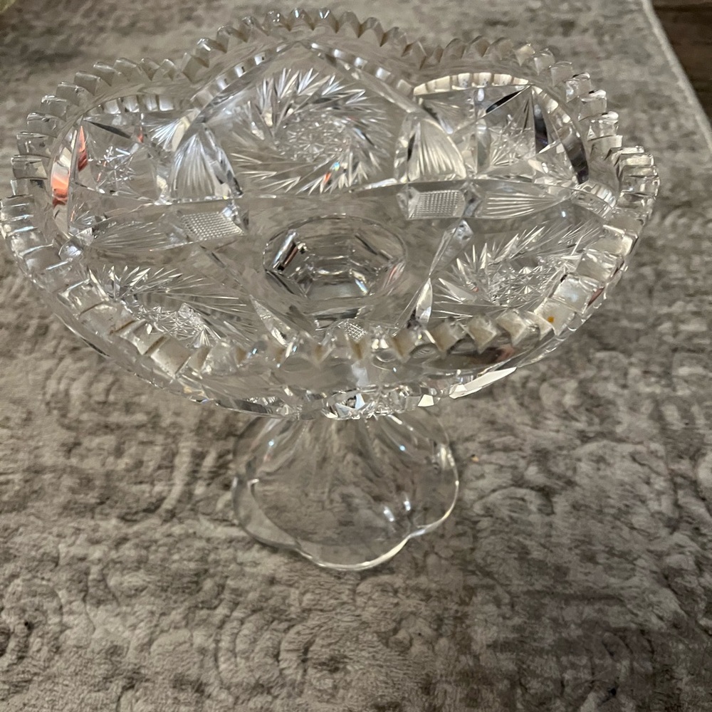 Crystal Candy dish 4” x 4”
